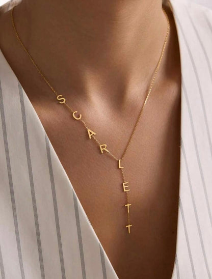 SCARLETT - Gepersonaliseerde Naam Ketting (Goud & Zilver)