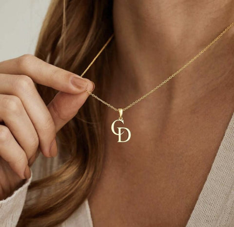 SOPHIE -  Gepersonaliseerde Initialen Ketting (Goud & Zilver)